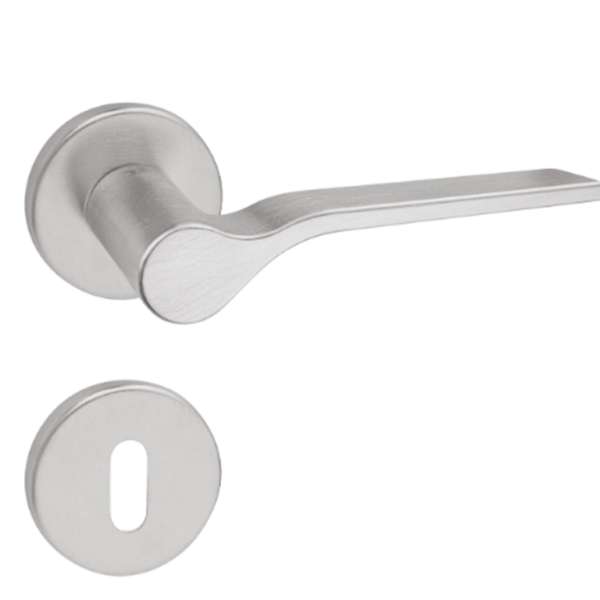 Maniglia Onda Rosetta Tonda d.50x5h Bocchetta Foro Chiave varie finiture Fimet Maniglie